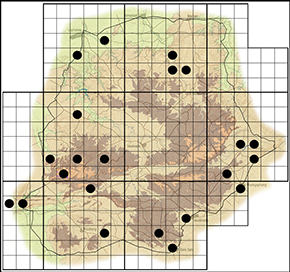 Stugeta bowkeri Waterberg distribution